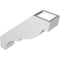 Ekena Millwork 3-in. W x 12-in. D x 12-in. H Valencia Architectural Grade PVC Knee Brace BRCP03X12X12VAL - alternate 3
